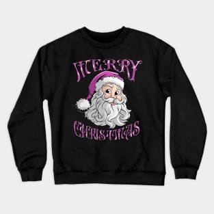 RETRO VINTAGE PINK SANTA CLAUS Crewneck Sweatshirt